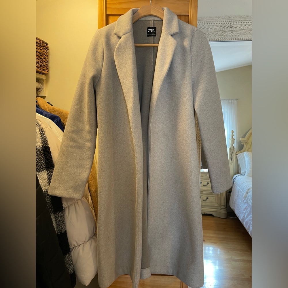 Zara Beige/Cream Pea Coat